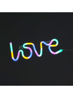 Snowtime Love Rope Light Multi Coloured