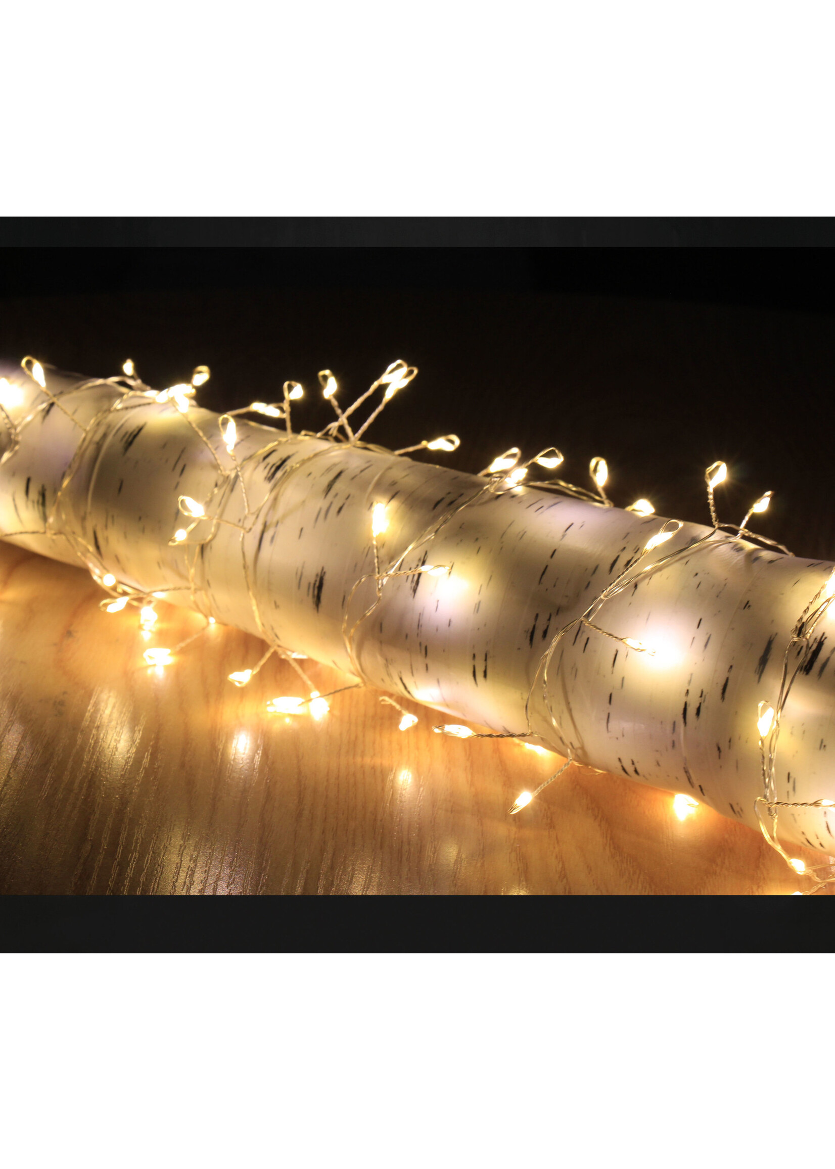 Snowtime Cluster Lights 200 Pin Wire  Warm White Indoor/Outdoor