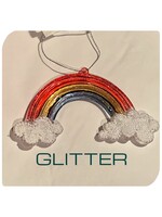 Premier Rainbow and Cloud Decoration Glitter or Pastel 12 cm