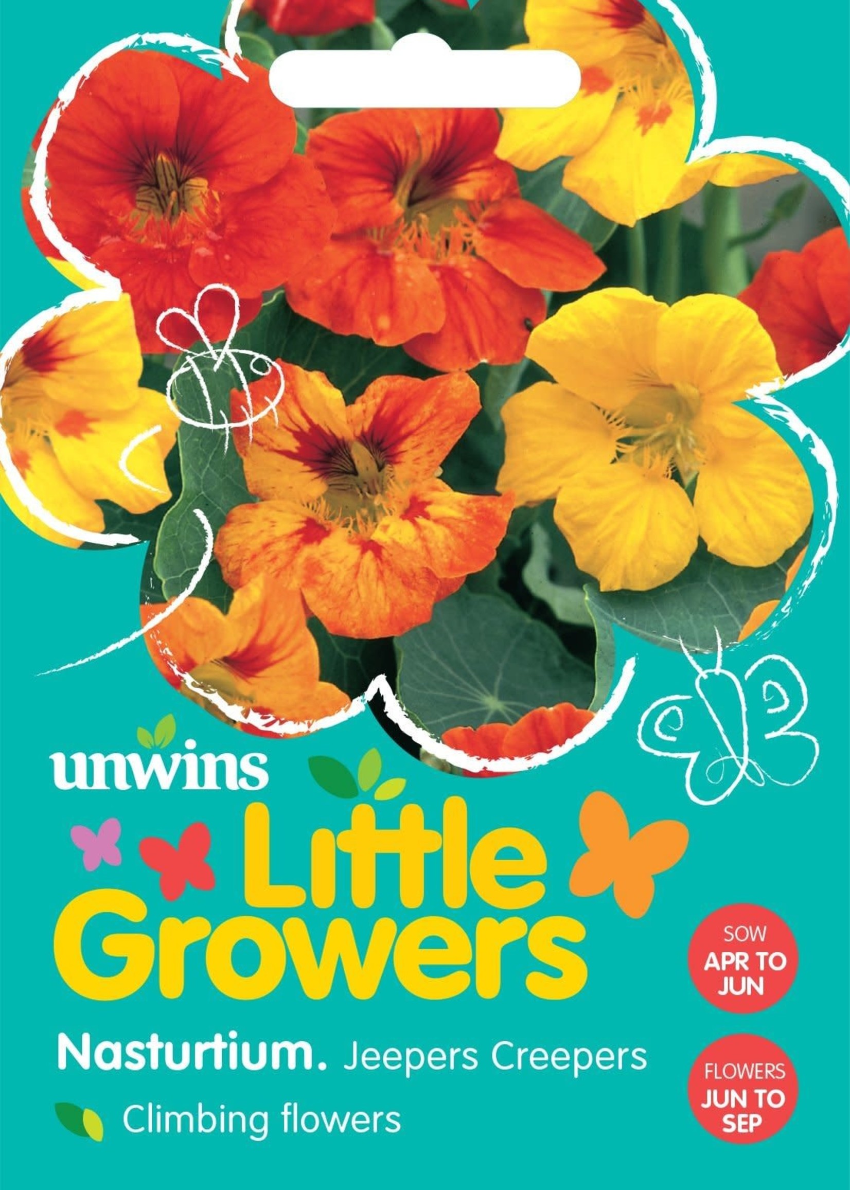 Unwins Little Growers - Nasturtium Jeepers Creepers Mix