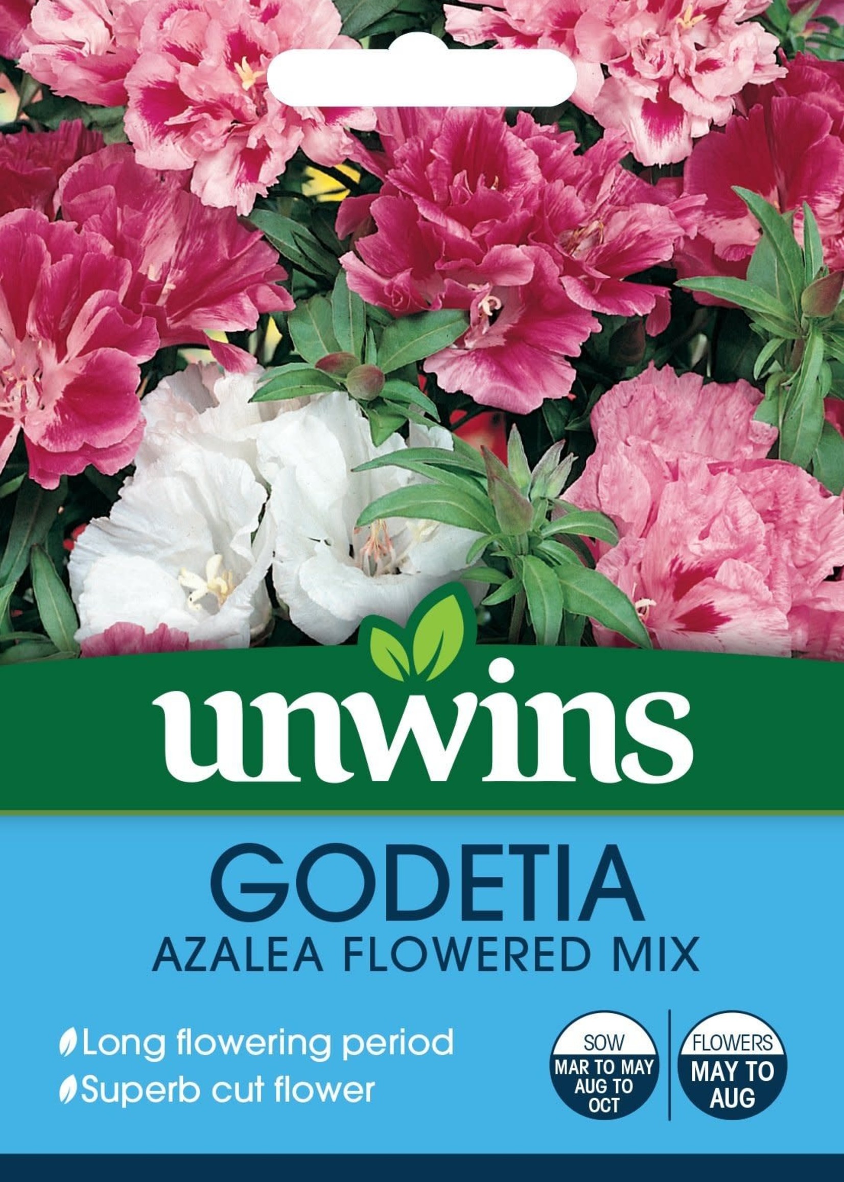 Unwins Godetia - Azalea Flowered Mix