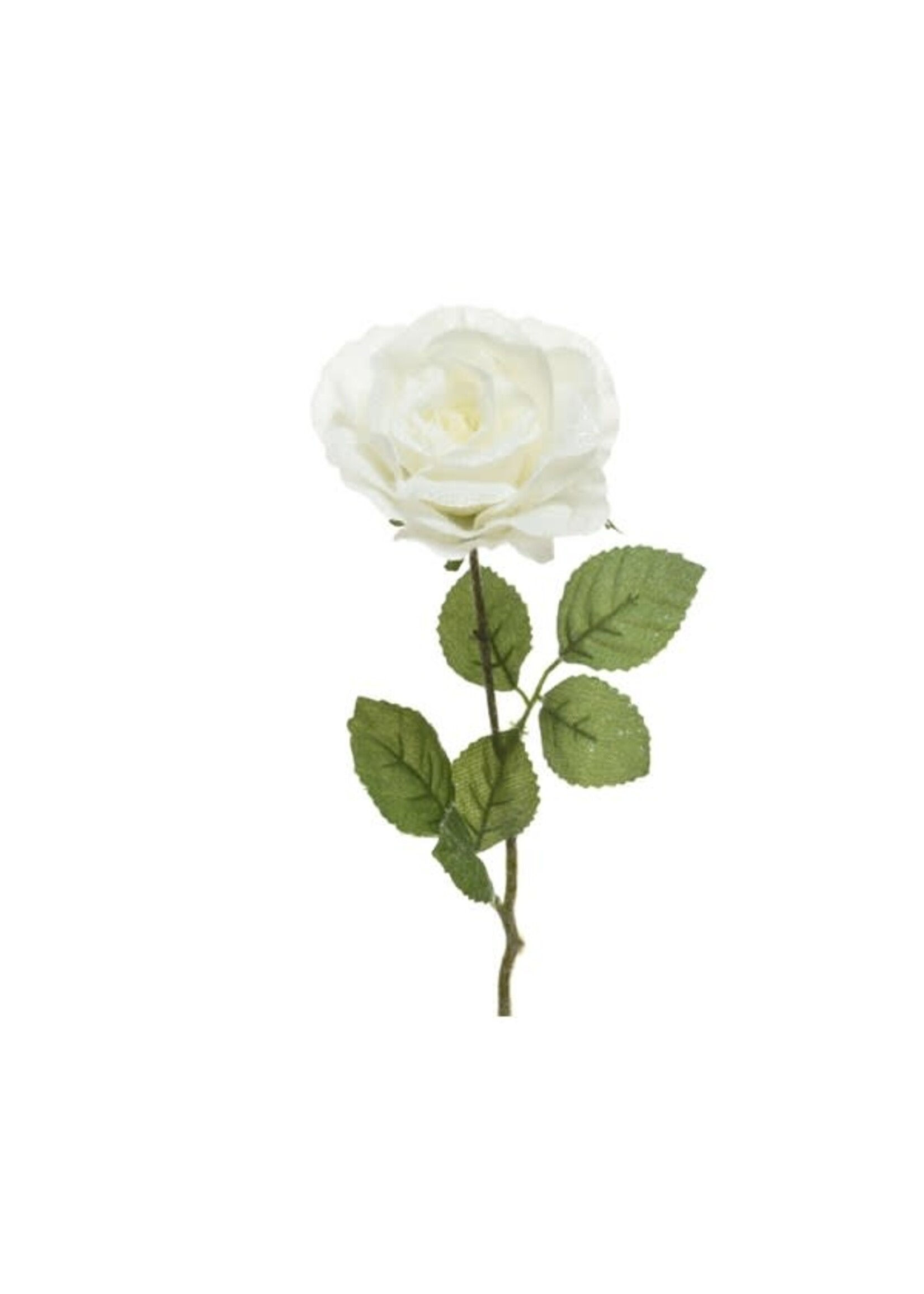 Kaemingk Kaemingk White Rose on Stem