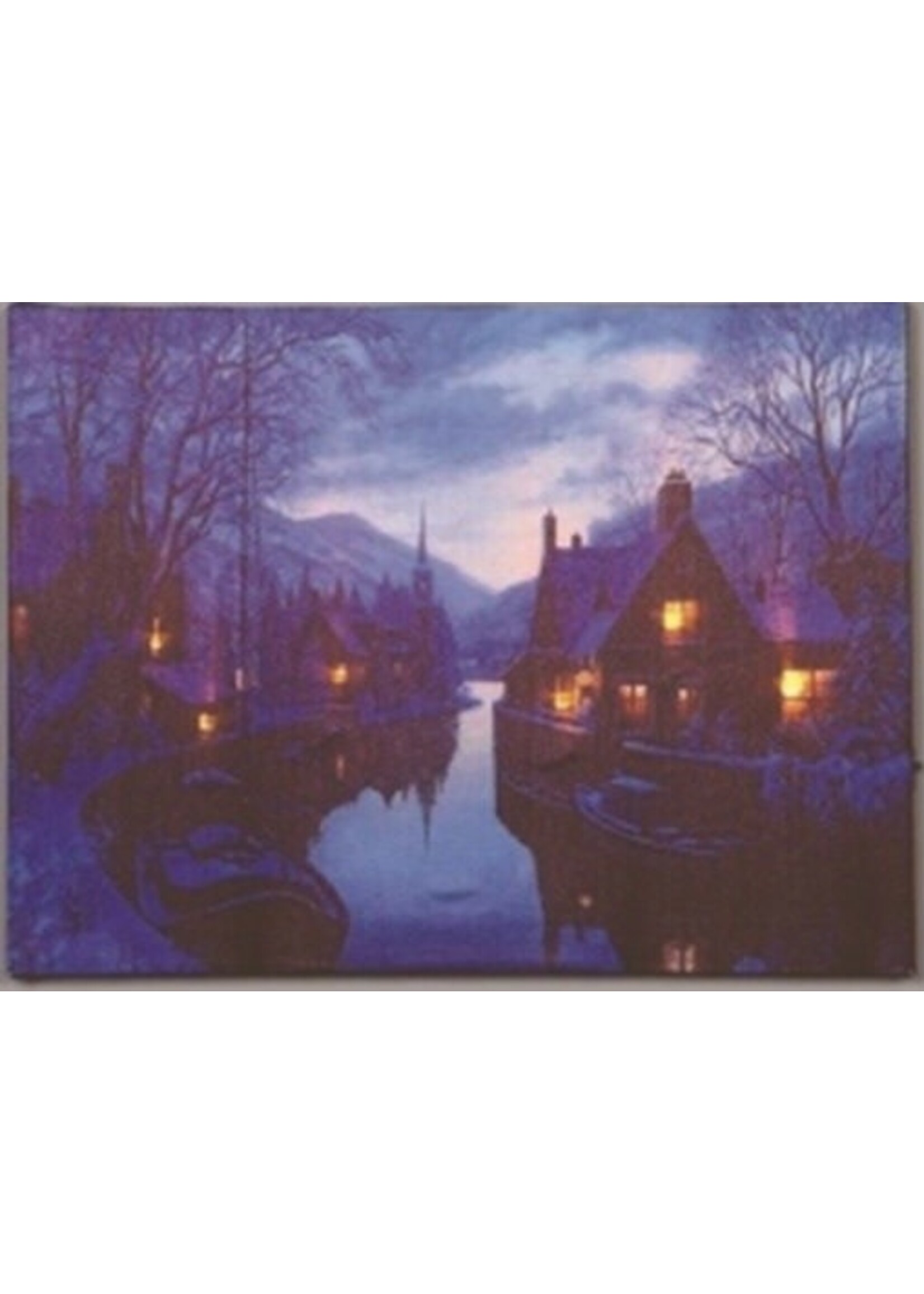 Premier LED canvas picture 30 x40cm battery operated