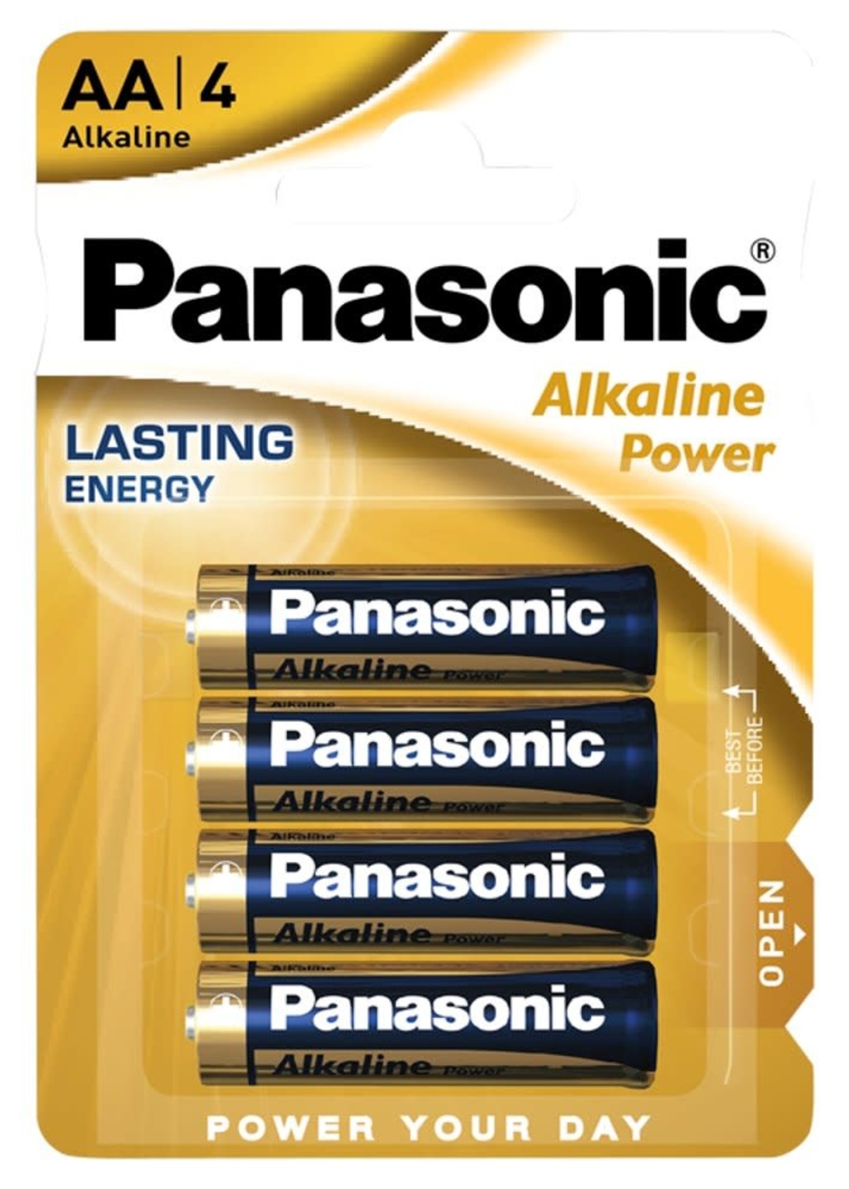 Panasonic Alkaline Power AA Batteries (4 Pack)