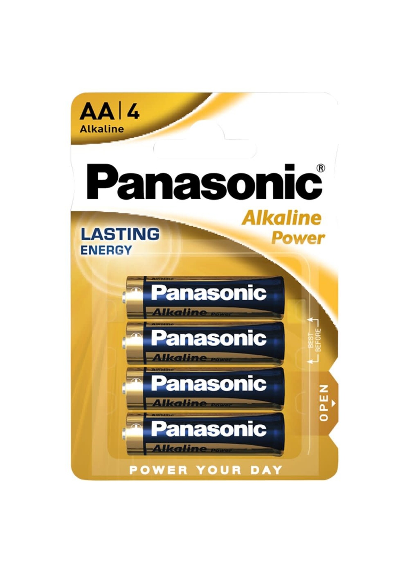 Panasonic Alkaline Power AA Batteries (4 Pack)