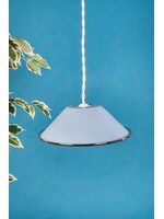 Ian Snow Blue emamel lamp shade - denim shade