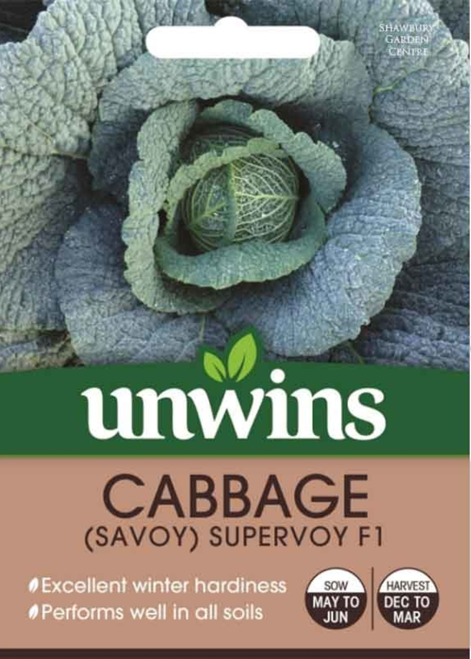 Unwins Cabbage (Savoy) Supervoy F1