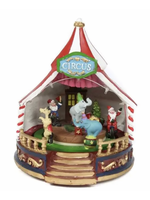 Animated Lit Christmas Circus Display