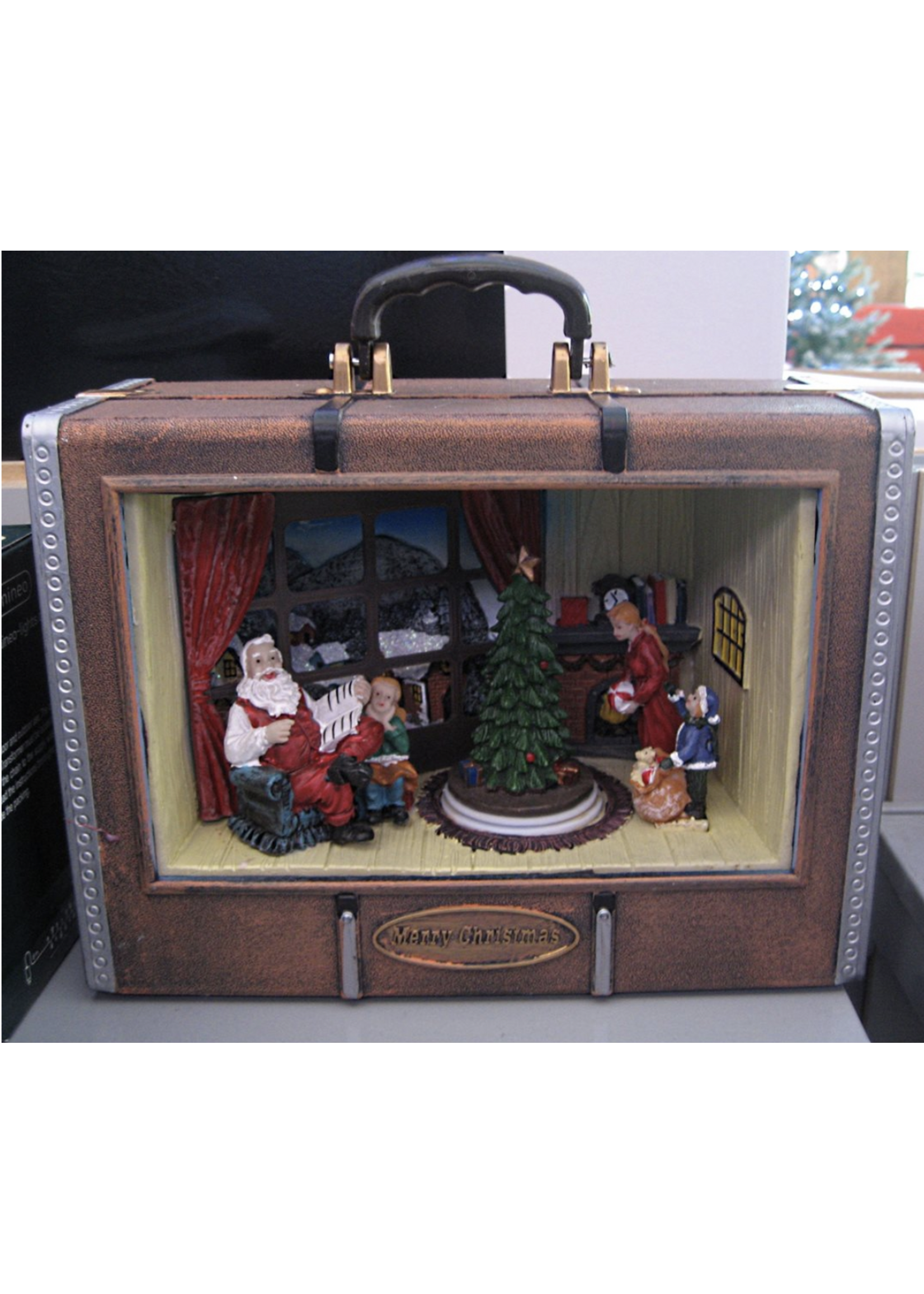 Kaemingk Animated Suitcase Battery Operated LED  27cm