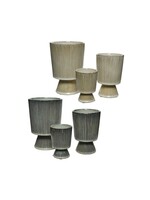 Decoris Planter stoneware Large 2col ass