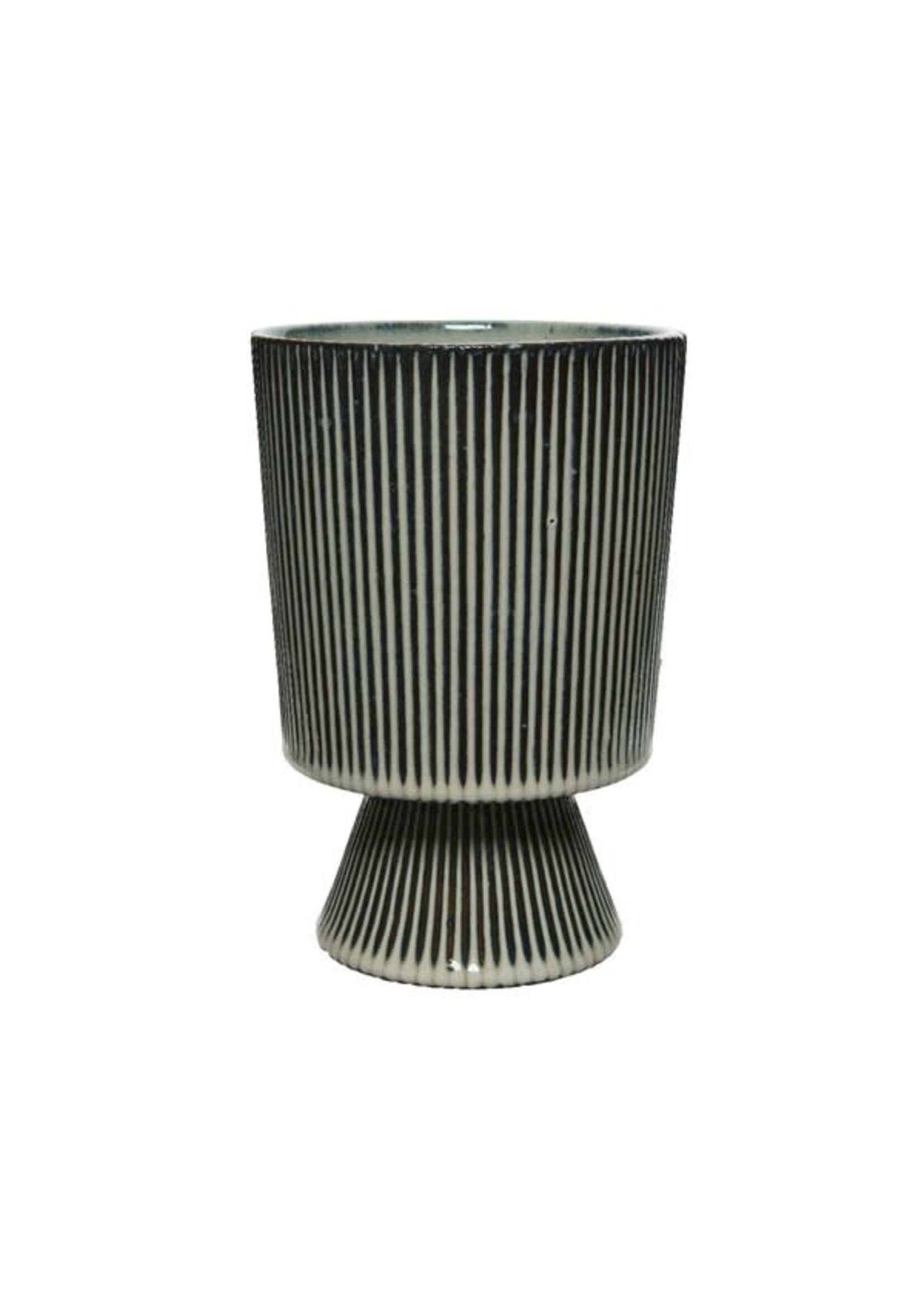 Decoris Planter stoneware Large 2col ass