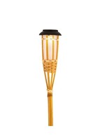 Lumineo Solar Bamboo Torch With Flame Effect