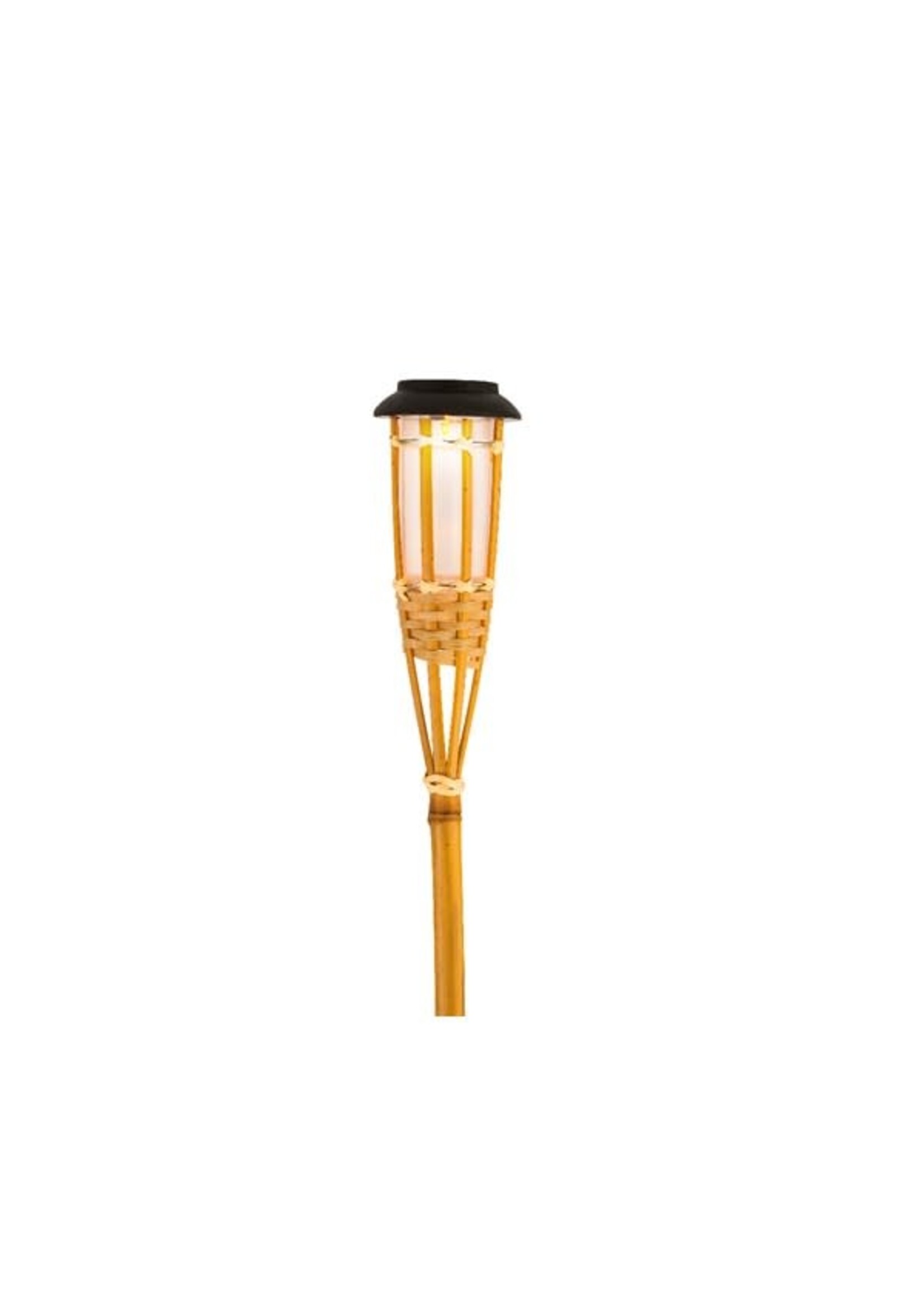 Lumineo Solar Bamboo Torch With Flame Effect