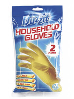 Duzzit Duzzit Latex Household Gloves Pack 2 Medium