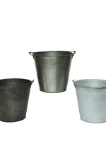 Decoris Outdoor Zinc Planter / Bucket - 3 colours  price is for one