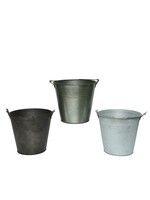 Decoris Outdoor Zinc Planter / Bucket - 3 colours  price is for one