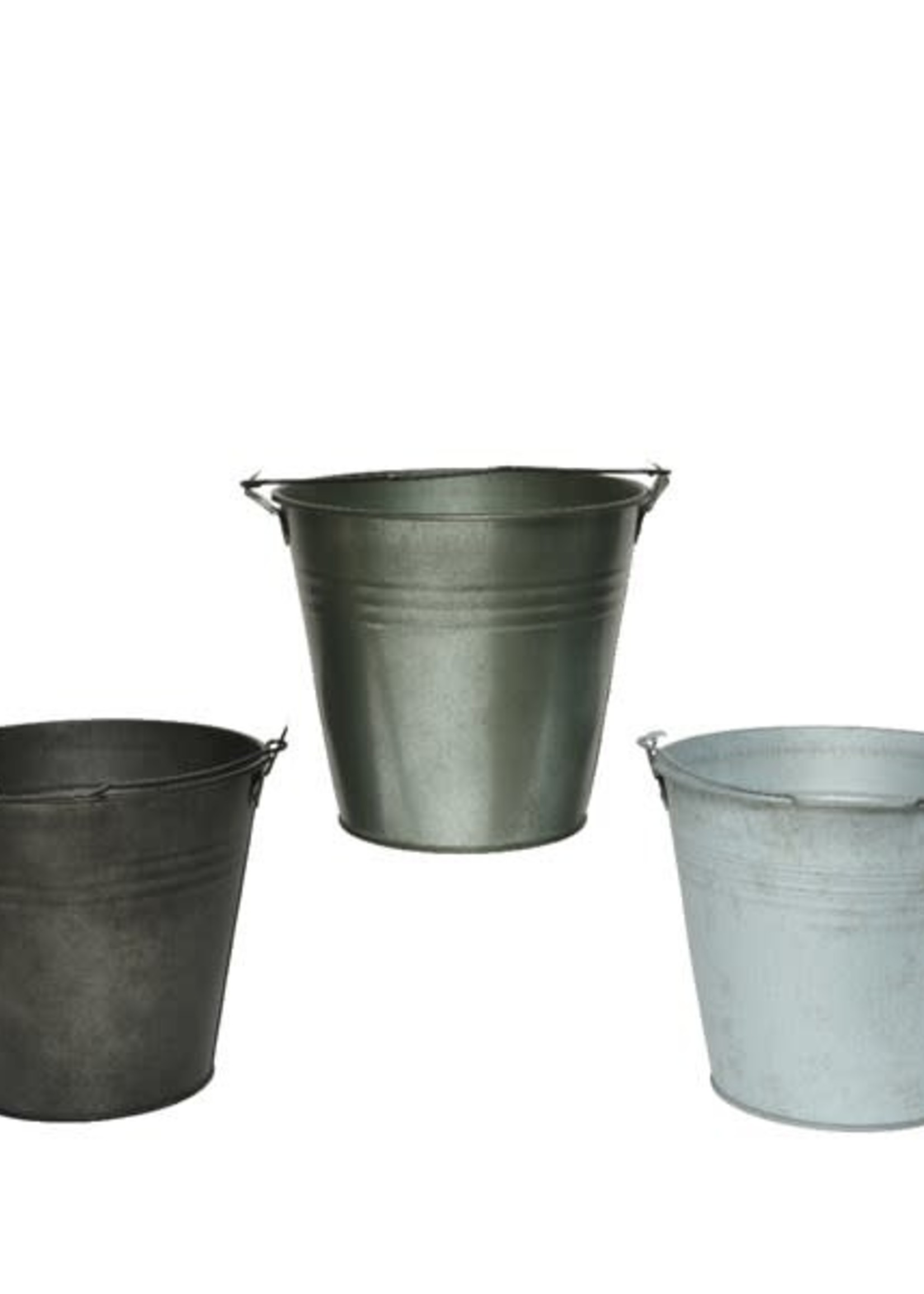 Decoris Outdoor Zinc Planter / Bucket - 3 colours  price is for one