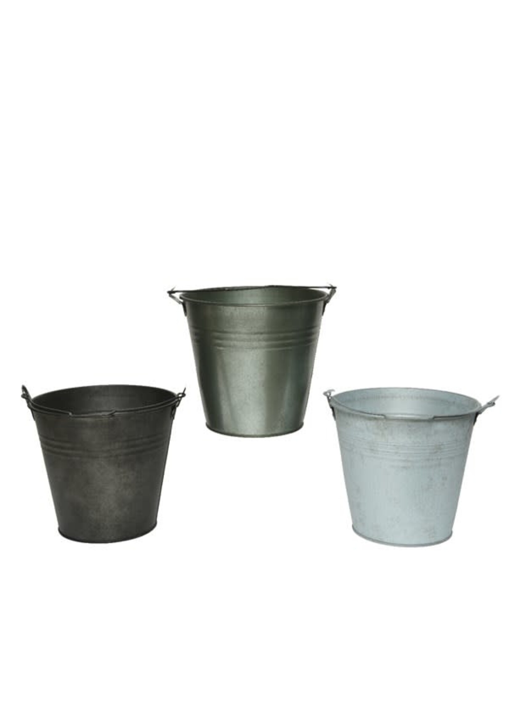 Decoris Outdoor Zinc Planter / Bucket - 3 colours  price is for one