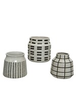 Decoris Vase porcelain 3ass