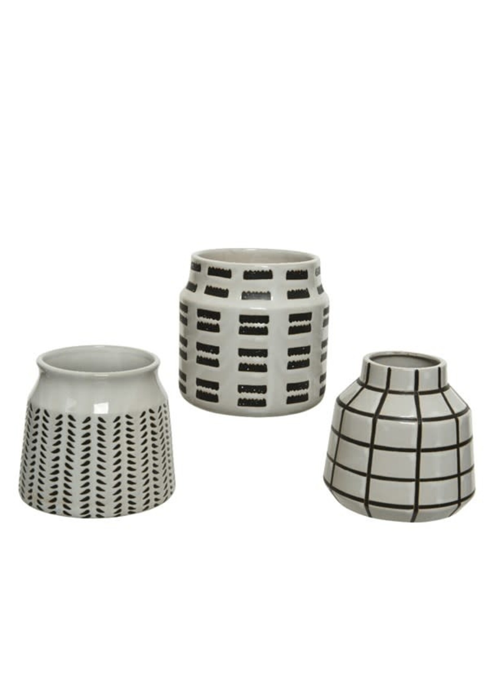 Decoris Vase porcelain 3ass