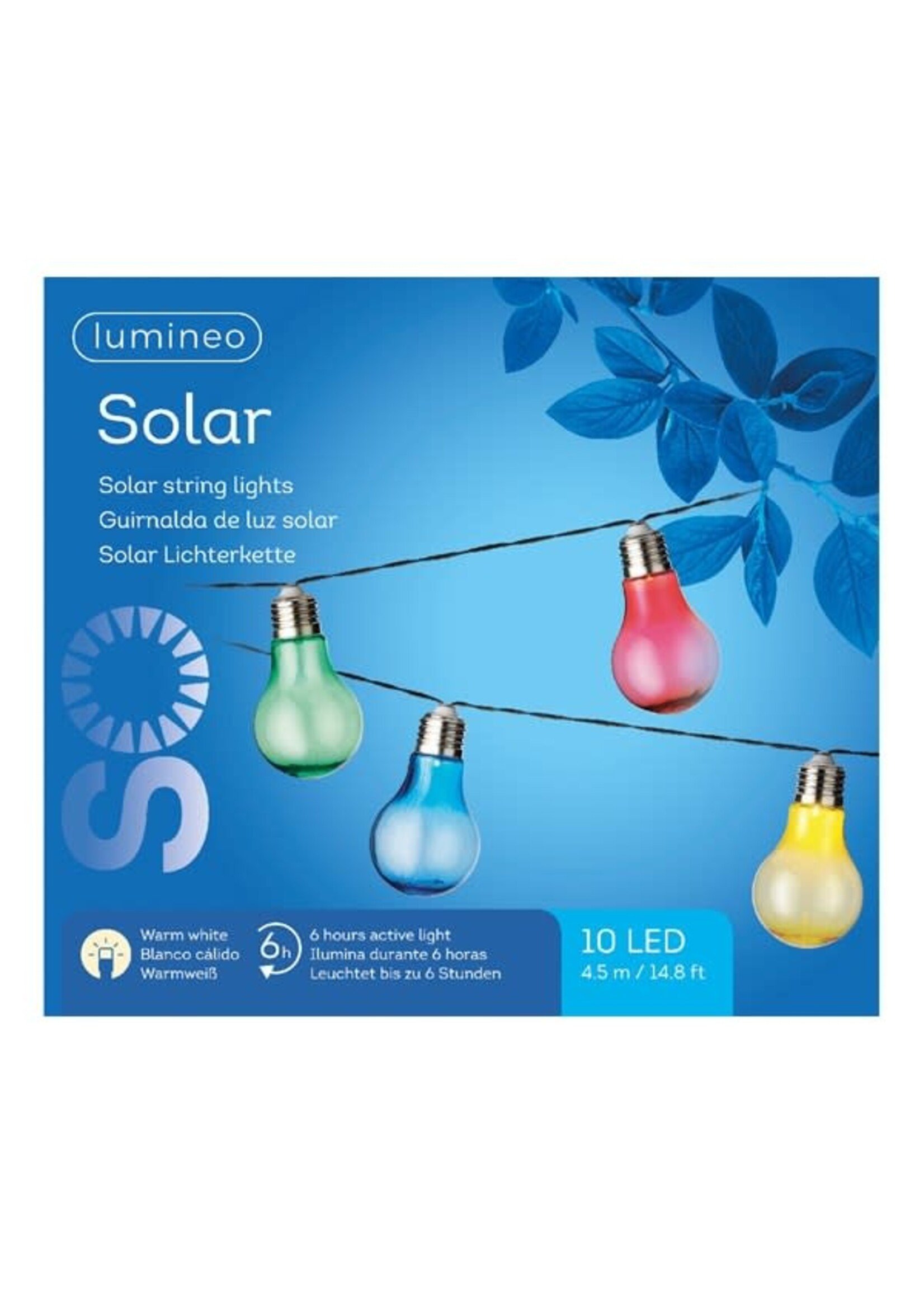 Decoris Colourful Solar Lights Solar stringlights plastic steady