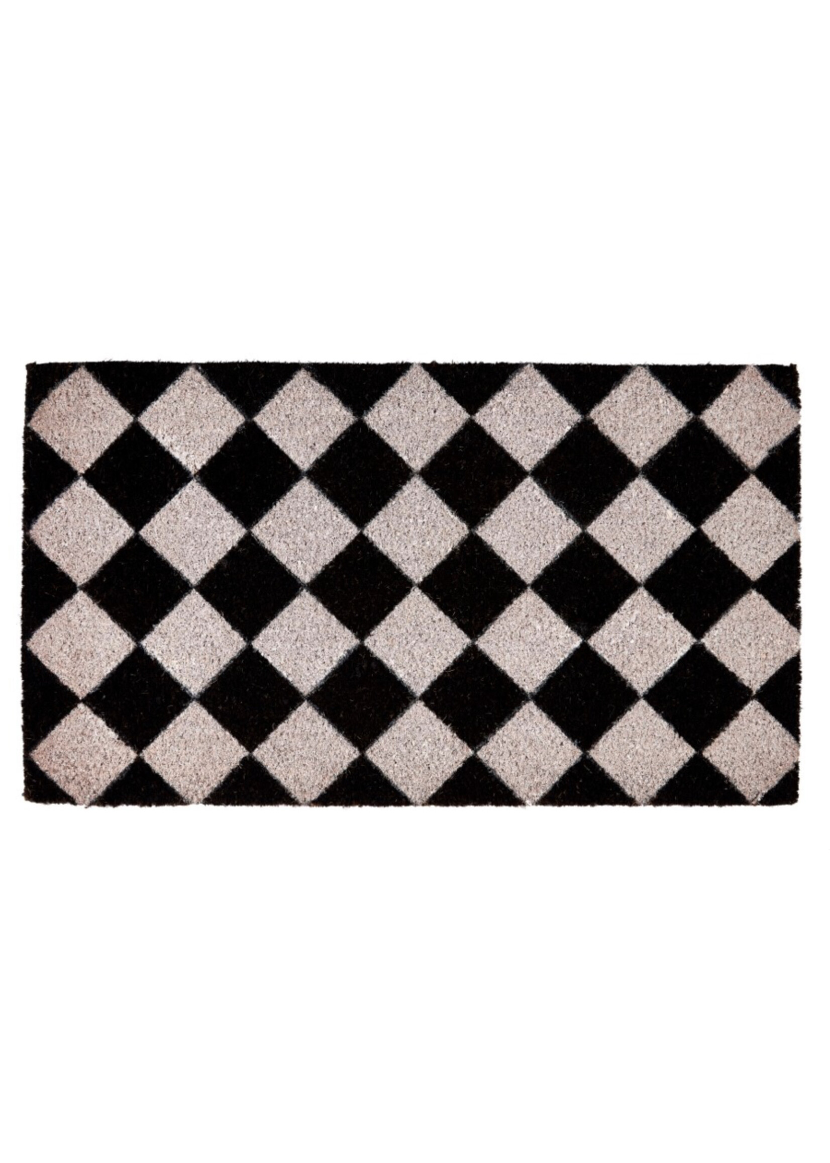 Groundsman (Harris) Chequerboard Doormat Black and White 40 x 70cm