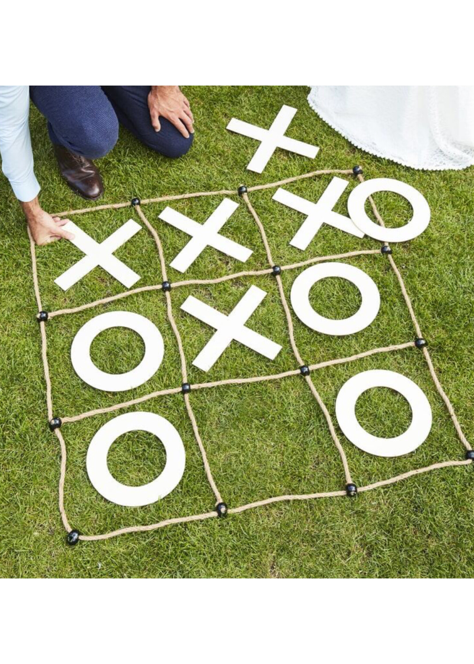 Ginger Ray Outdoor Garden Games Wooden Noughts & Crosses