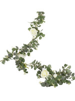 Ginger Ray Eucalyptus White Flowers Garland