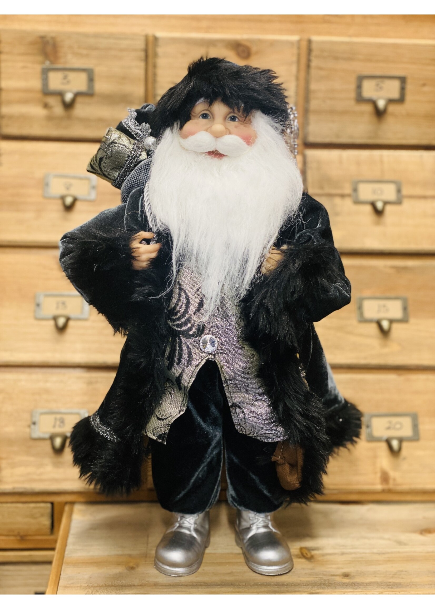 Premier Santa With Black Velvet Coat