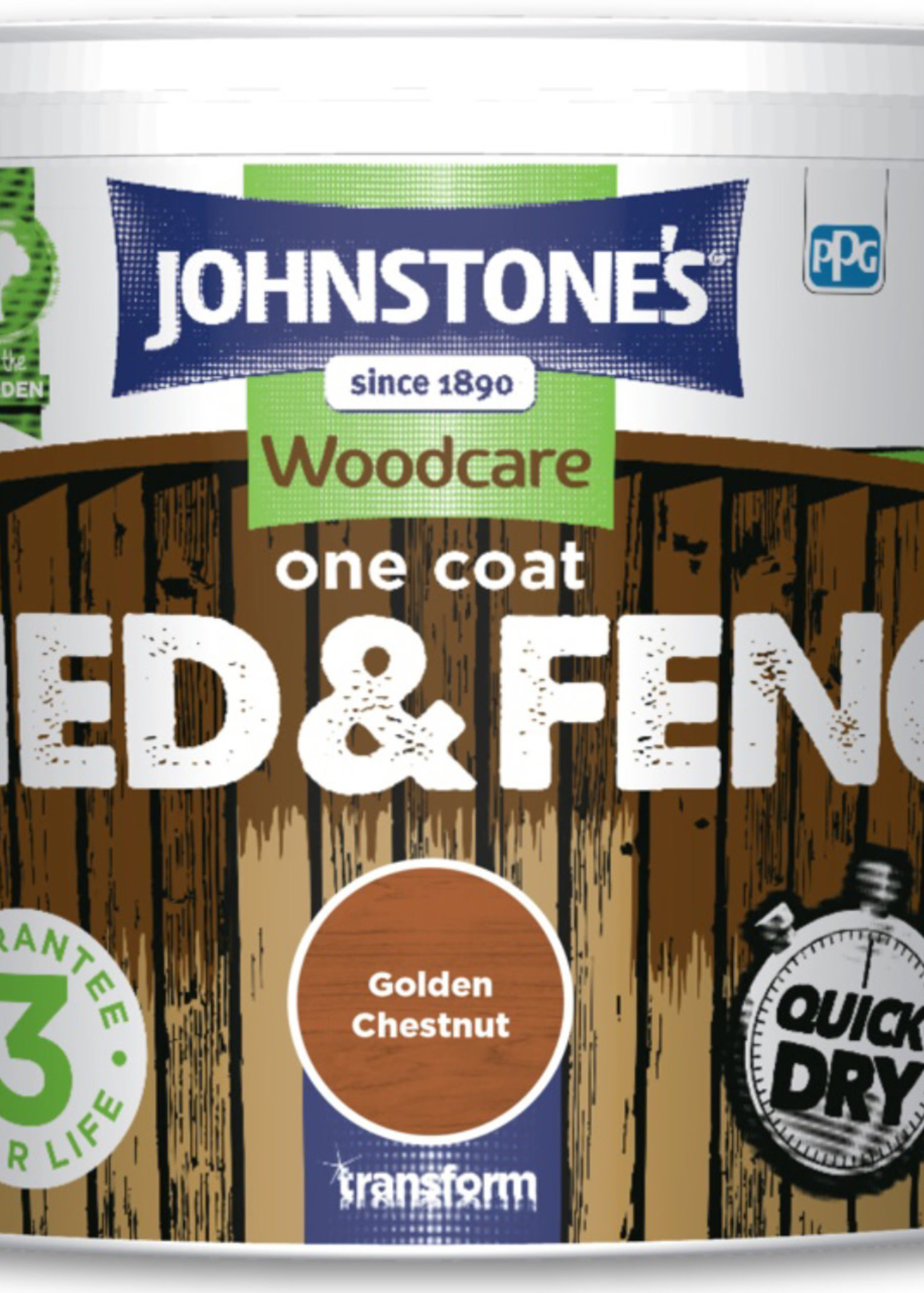 Johnstone's One Coat Shed And Fence 9L Golden Chestnut