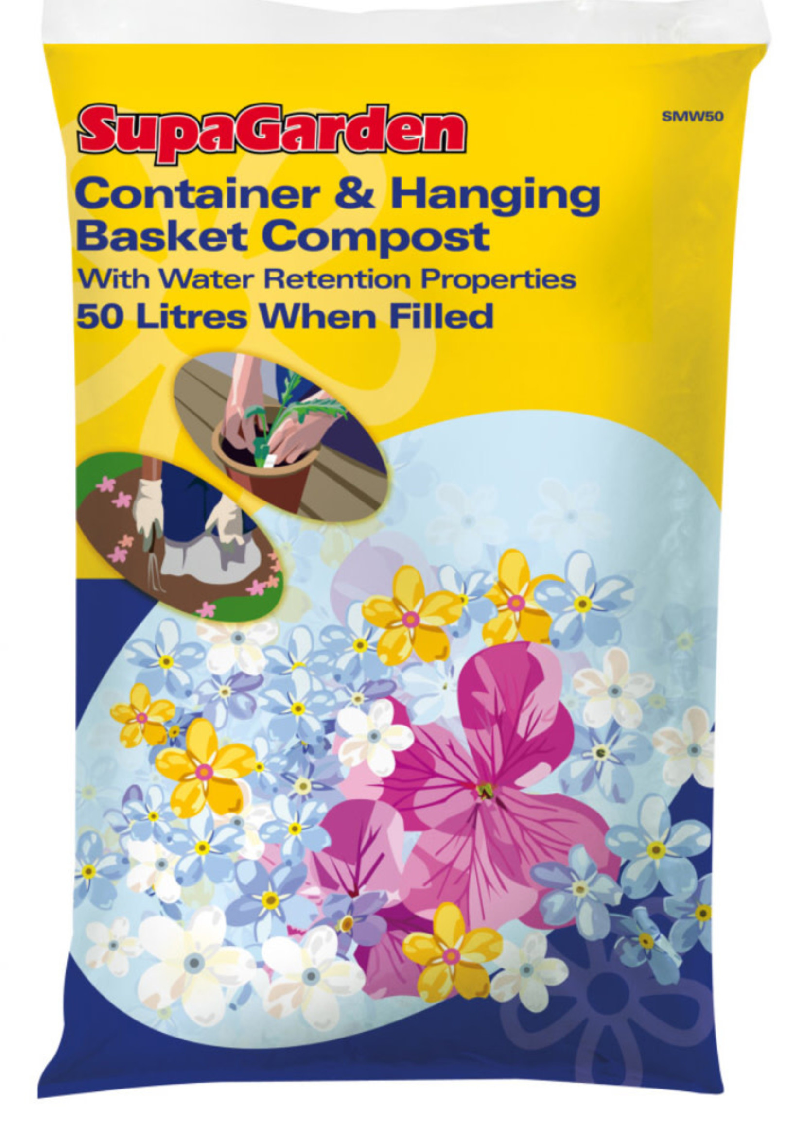 SupaGarden SupaGarden Container & Hanging Basket Compost 50L