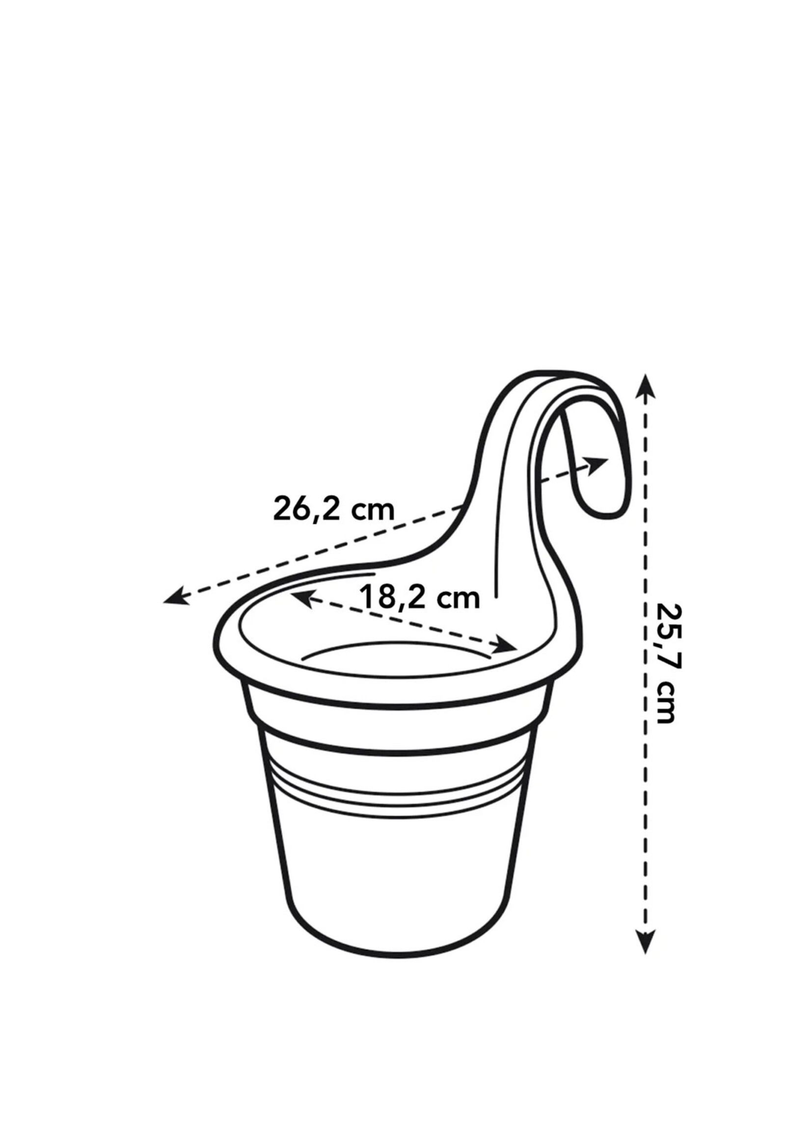 Elho Green Basics Easy Hanger Plant Pot Small Black