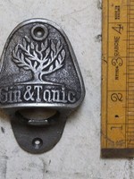Cottingham Collection Bottle opener wall mounted 'Gin & Tonic' fever tree