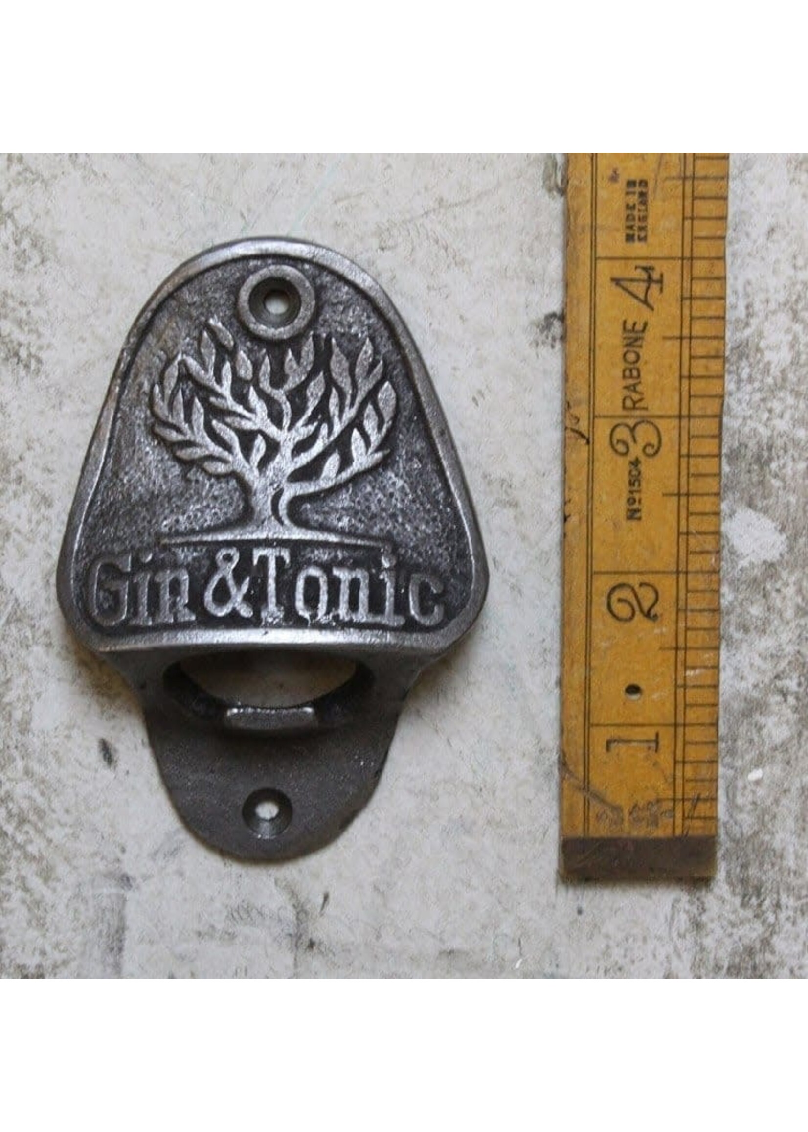 Cottingham Collection Bottle opener wall mounted 'Gin & Tonic' fever tree