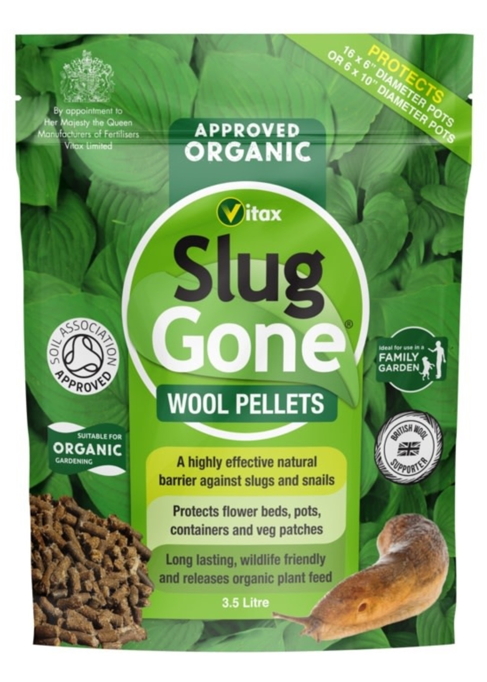 Vitax Slug Gone Wool Pellets 1L