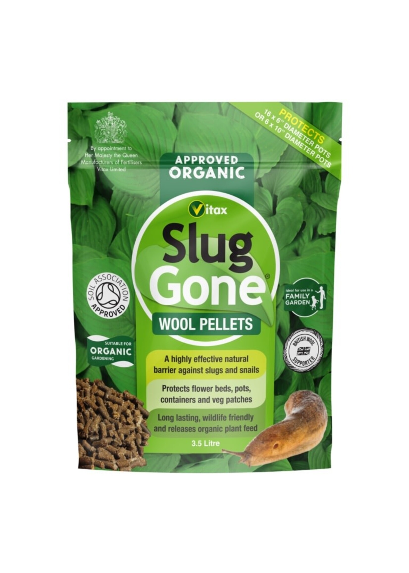 Vitax Slug Gone Wool Pellets 1L