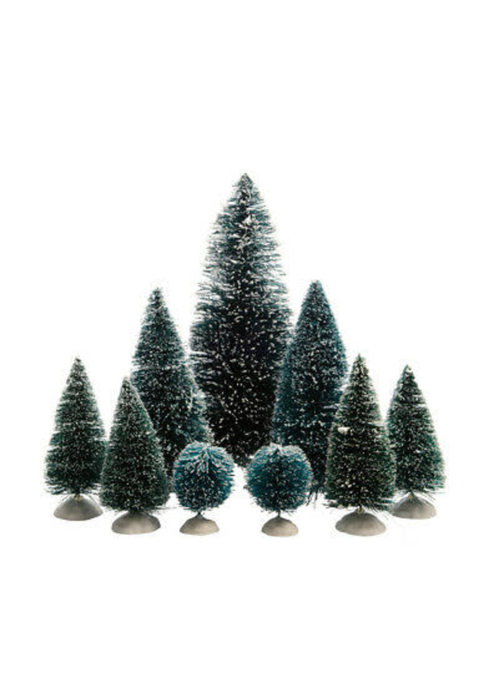Decoris Mini Bottle Brush Style Tree Assortment