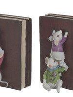 Kaemingkx6 Mouses bookends with cute mice climbing