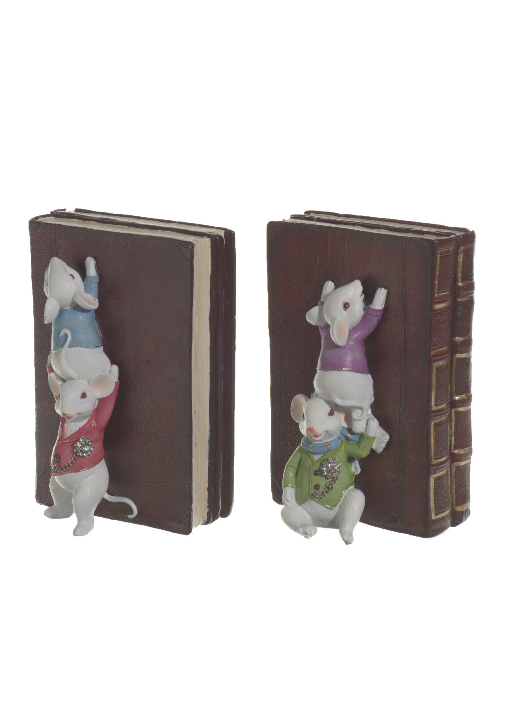 Kaemingkx6 Mouses bookends with cute mice climbing