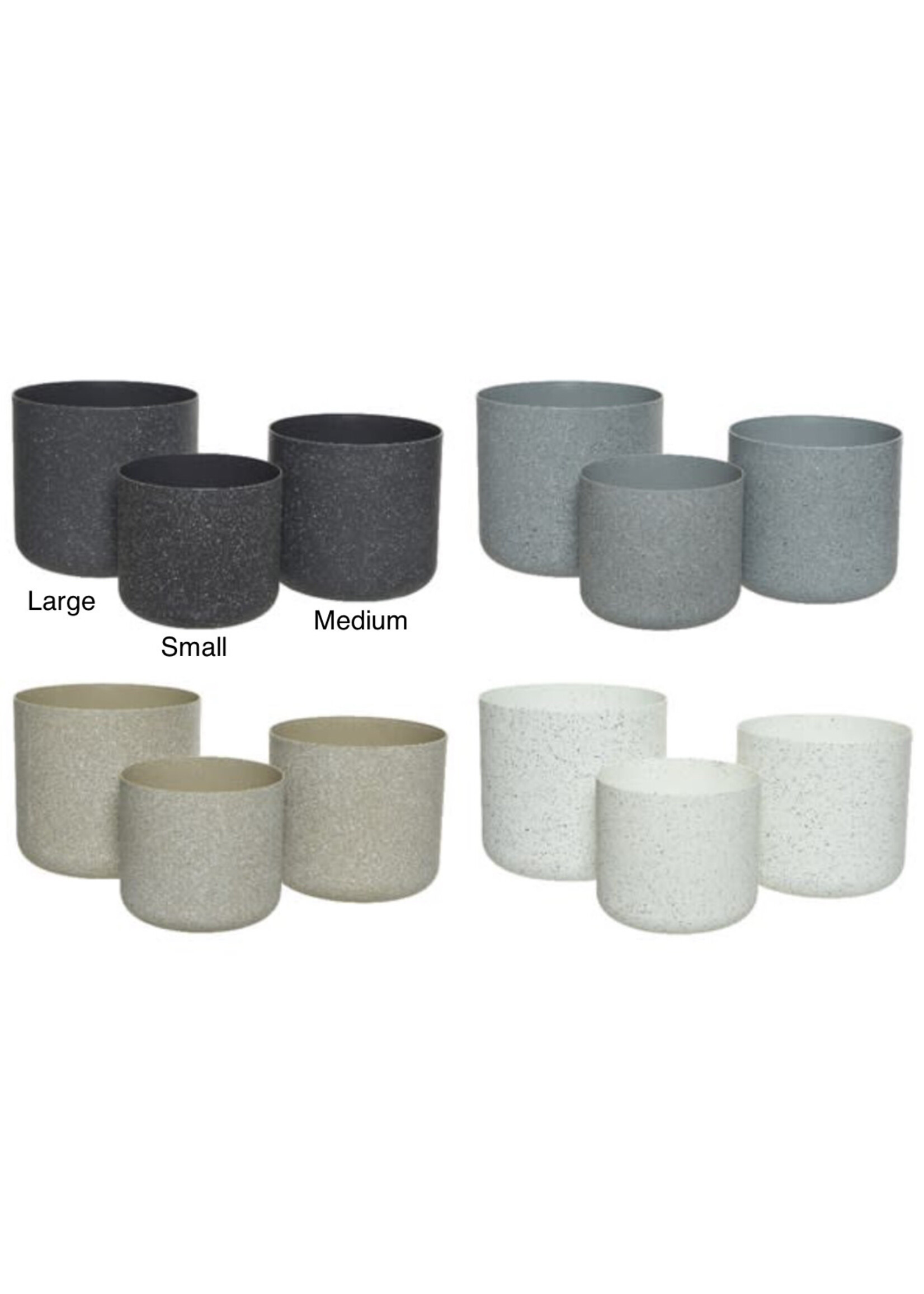 Decoris Small Speckle Plant Pot (4 Assorted Colours - Price is for One)