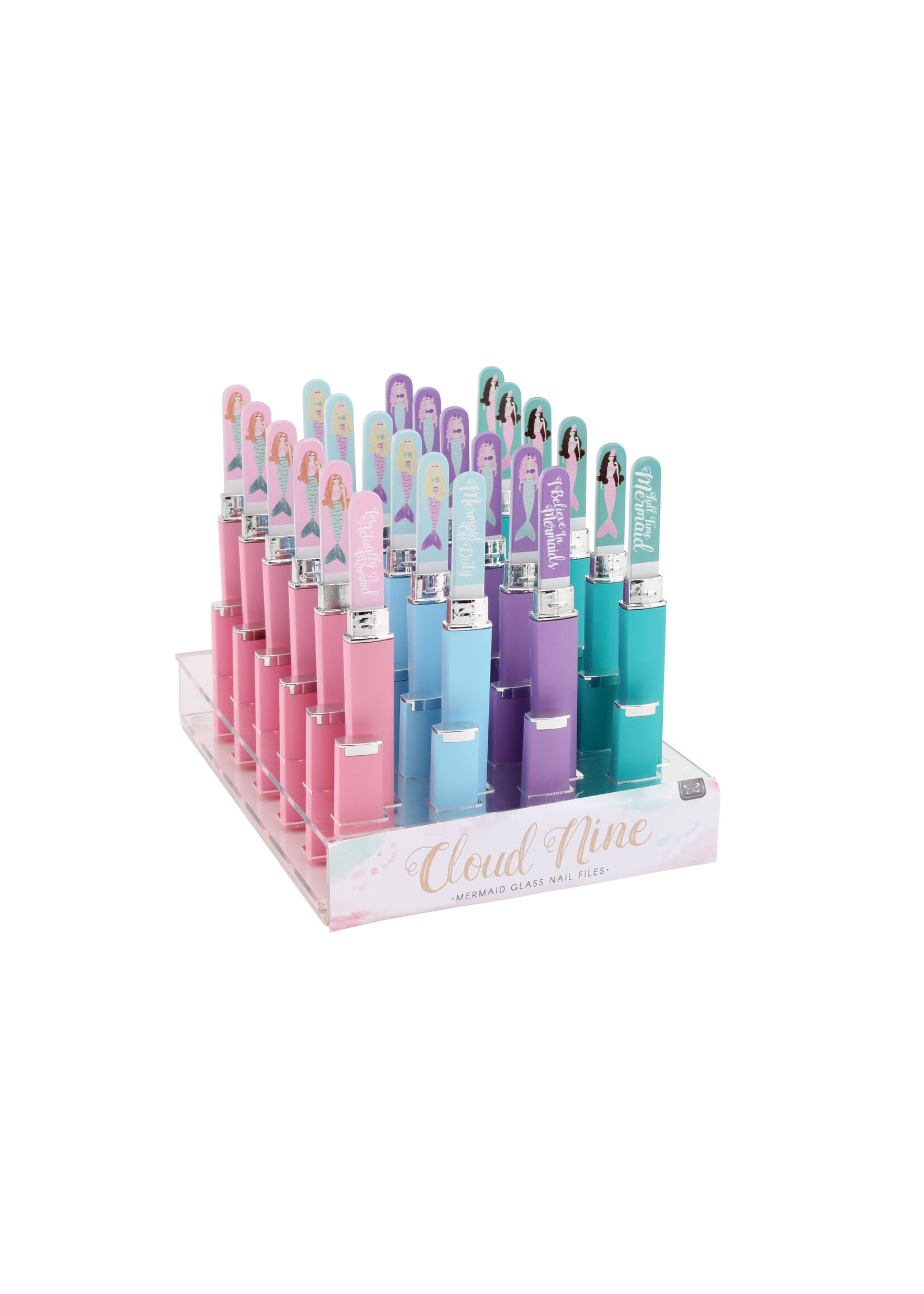 CGB Glass Nail File in case (assorted colours)