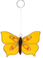 Jones Yellow Butterfly Sun Catcher