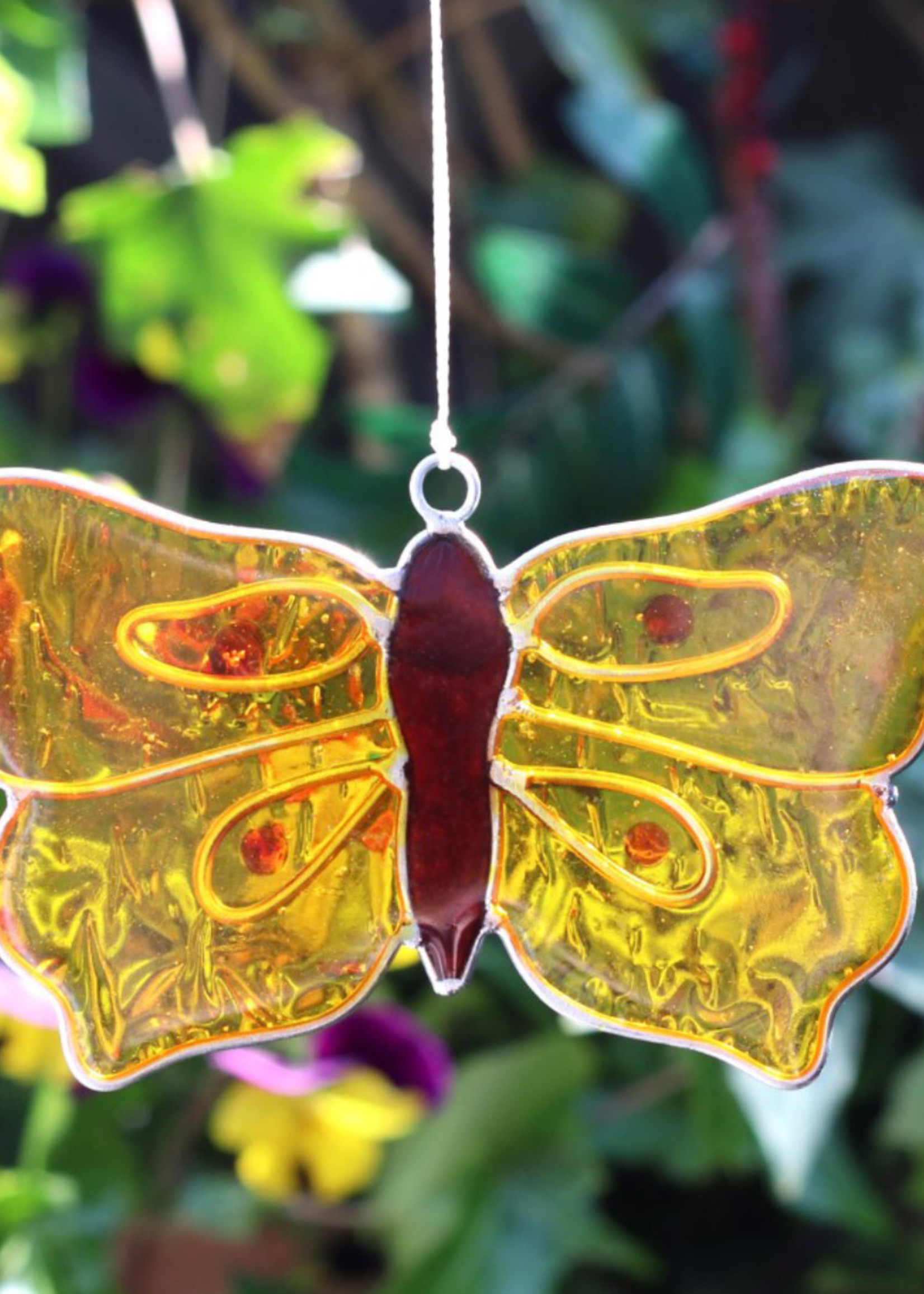 Jones Yellow Butterfly Sun Catcher