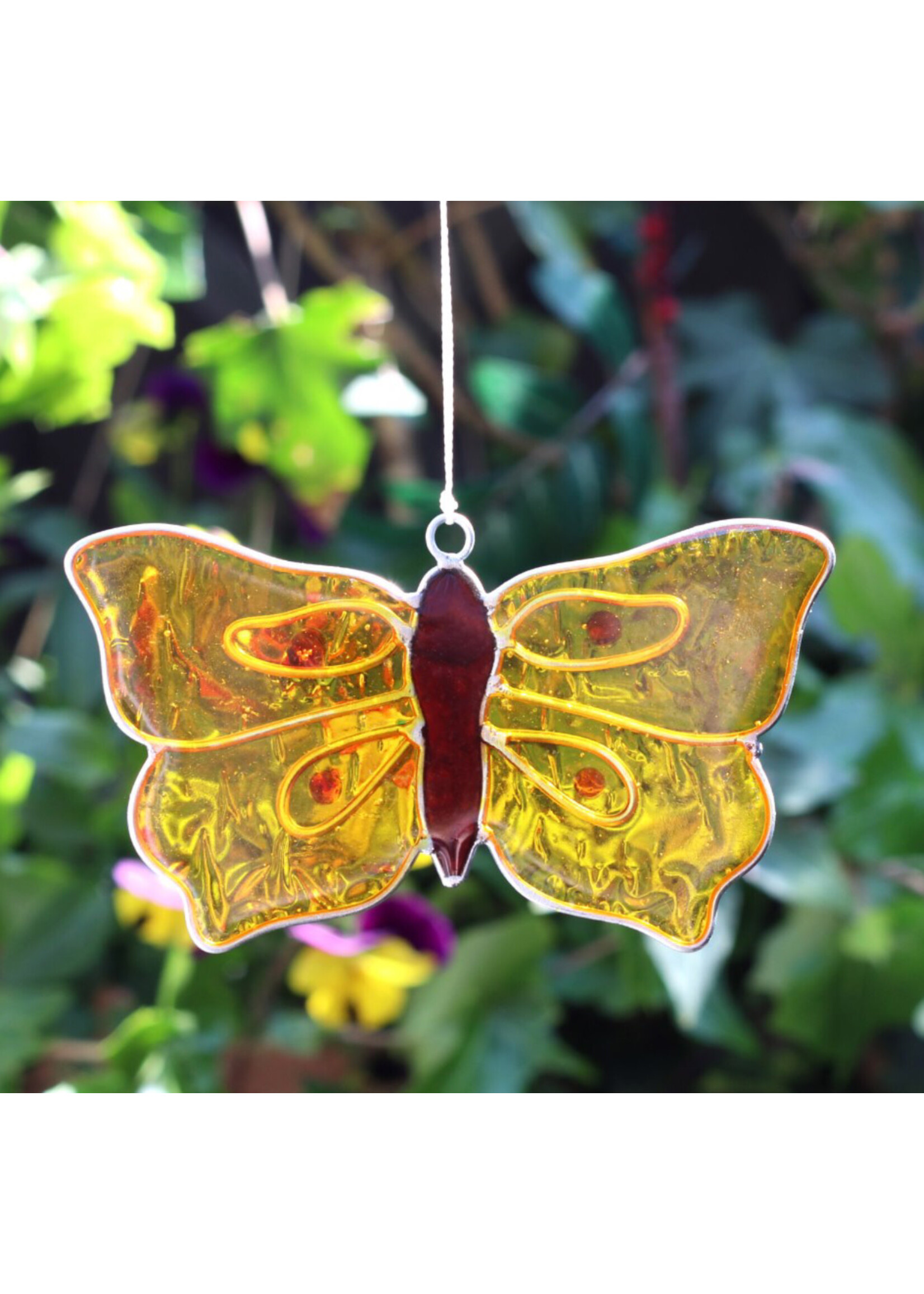 Jones Yellow Butterfly Sun Catcher