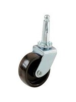 Select Castor Swivel Peg Fix 40mm Black PK4