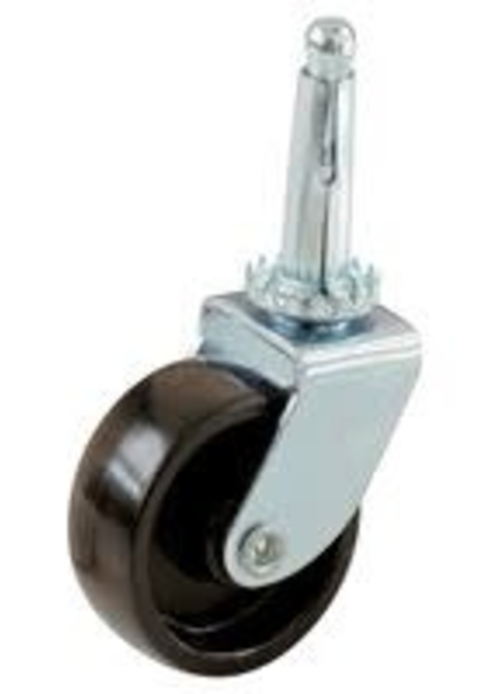 Select Castor Swivel Peg Fix 40mm Black PK4