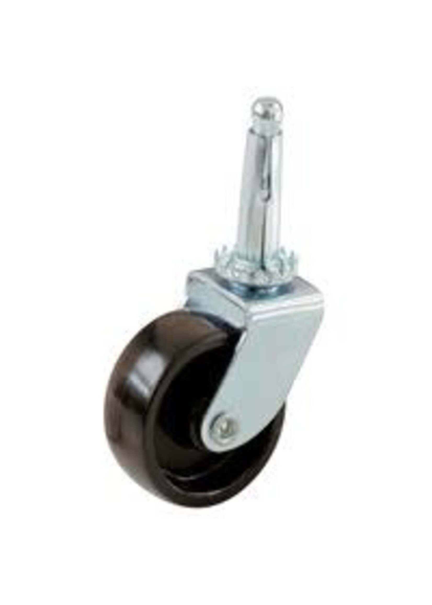 Select Castor Swivel Peg Fix 40mm Black PK4