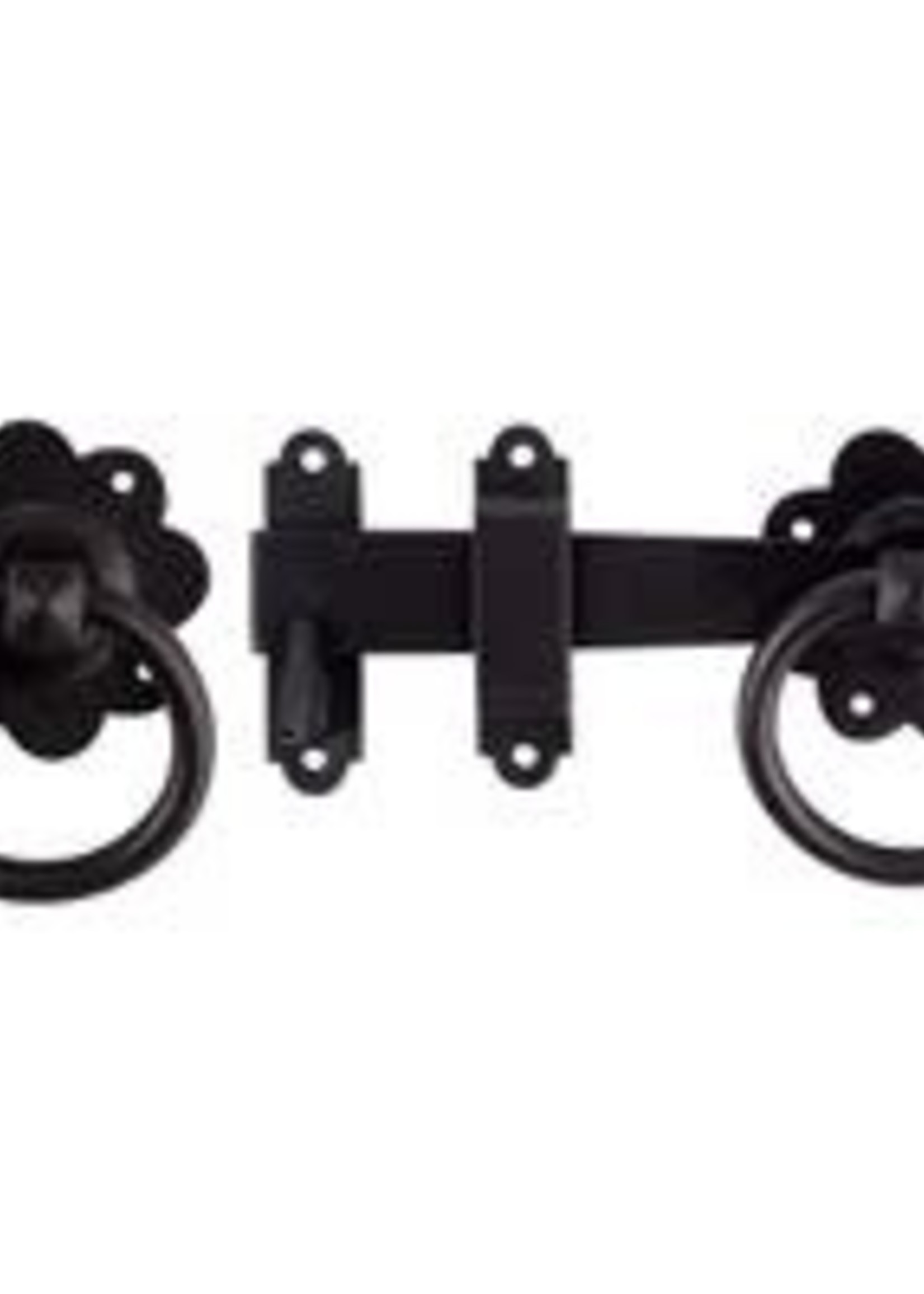 Securit Ring Gate Latch - Smooth 152mm Black