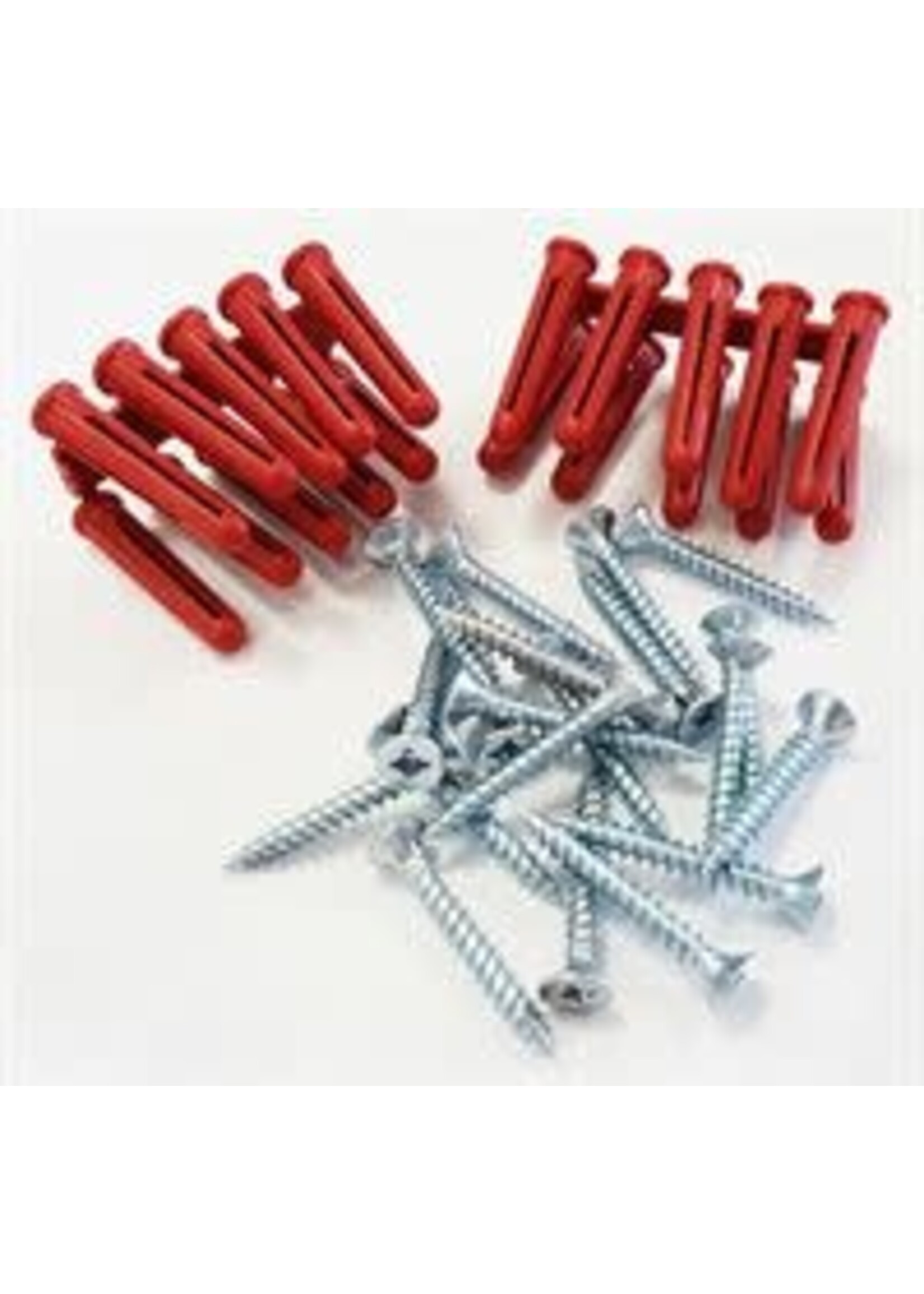 Screw & Wall Plug Kit Red BB80