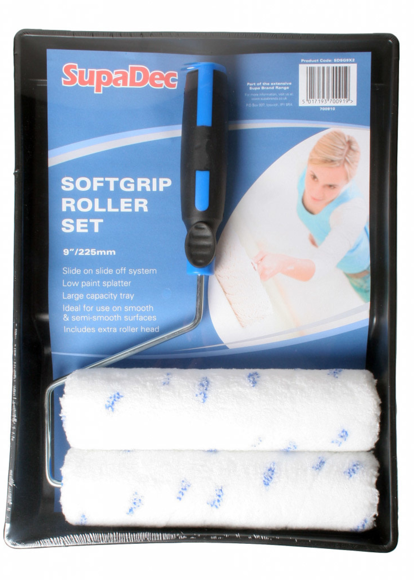 SupaDec SupaDec Softgrip Roller Set 9" / 225mm